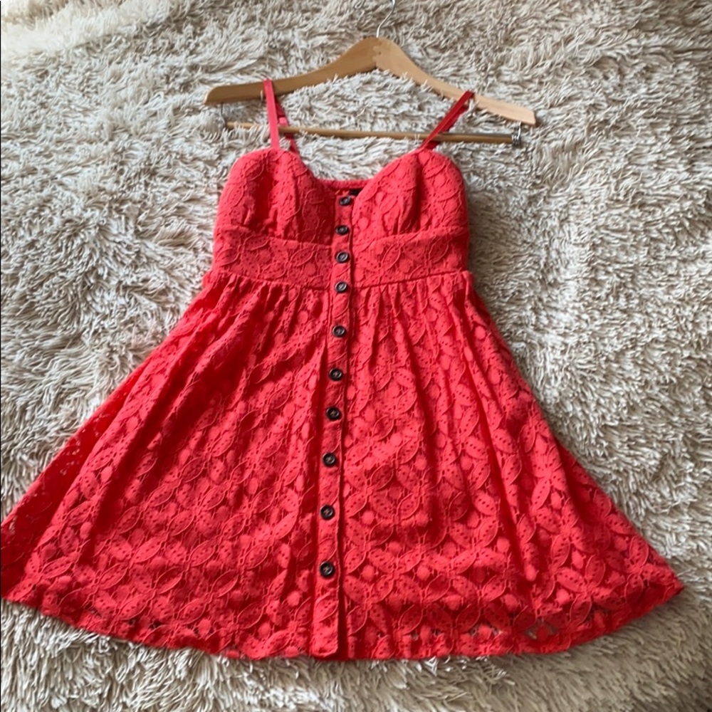 Juniors’ fit and flare dress